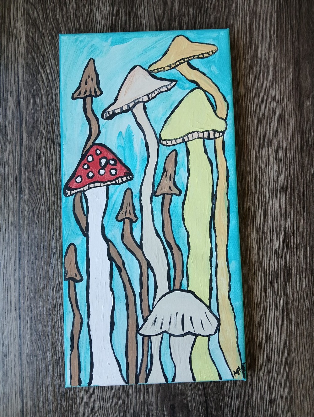 Mushroom Painting Folk Art